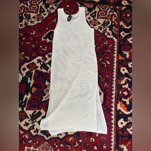 LuLu’s Sandy Cove Cream Sheer Crochet Swim Cover Up